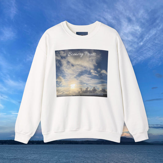 Scenery Prints Sun in the Clouds Sweater