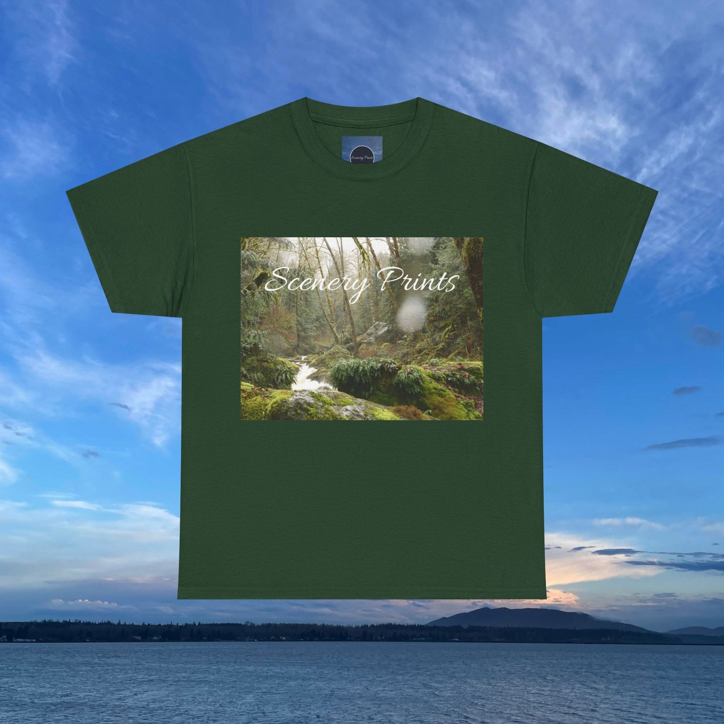 Scenery Prints Rainy Waterfall Tee