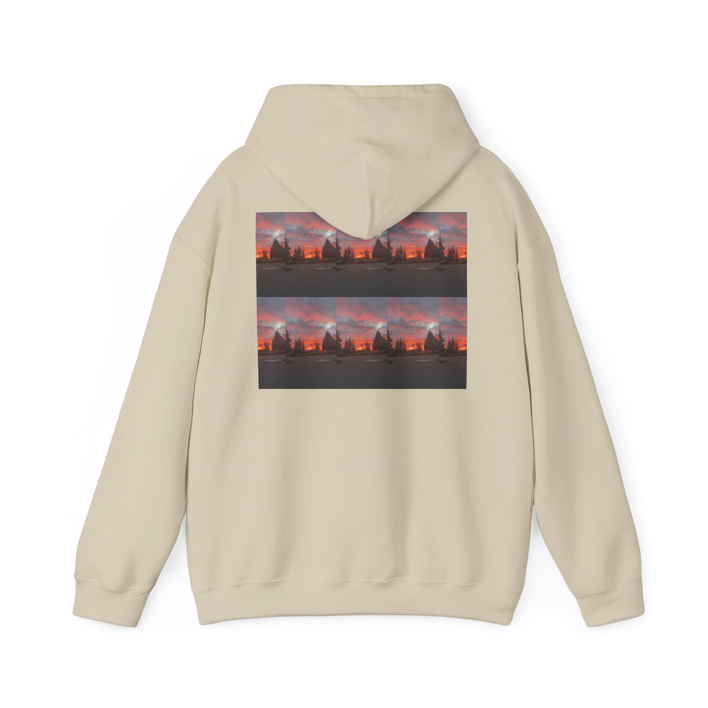 Scenery Prints Unisex Heavy Blend Hooded Sweatshirt - Cozy Landscape Graphic Hoodie