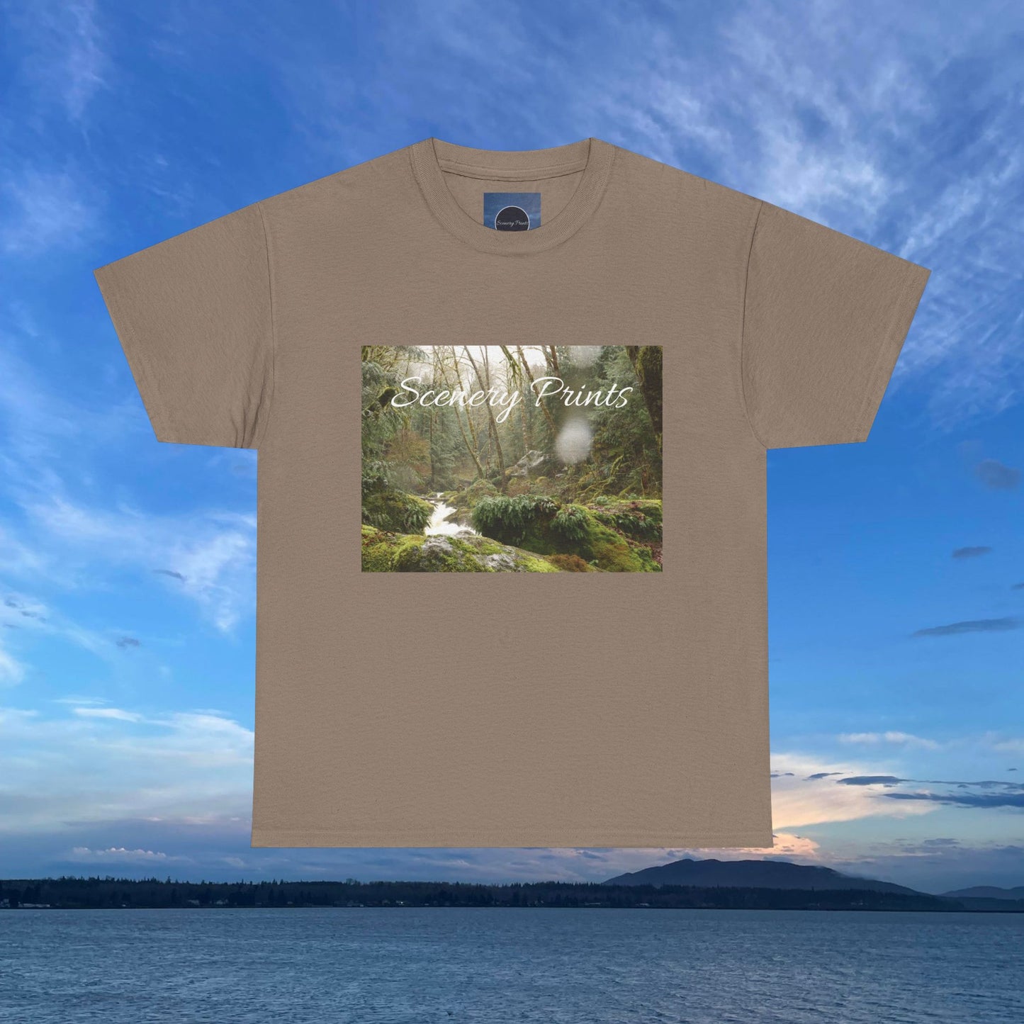 Scenery Prints Rainy Waterfall Tee
