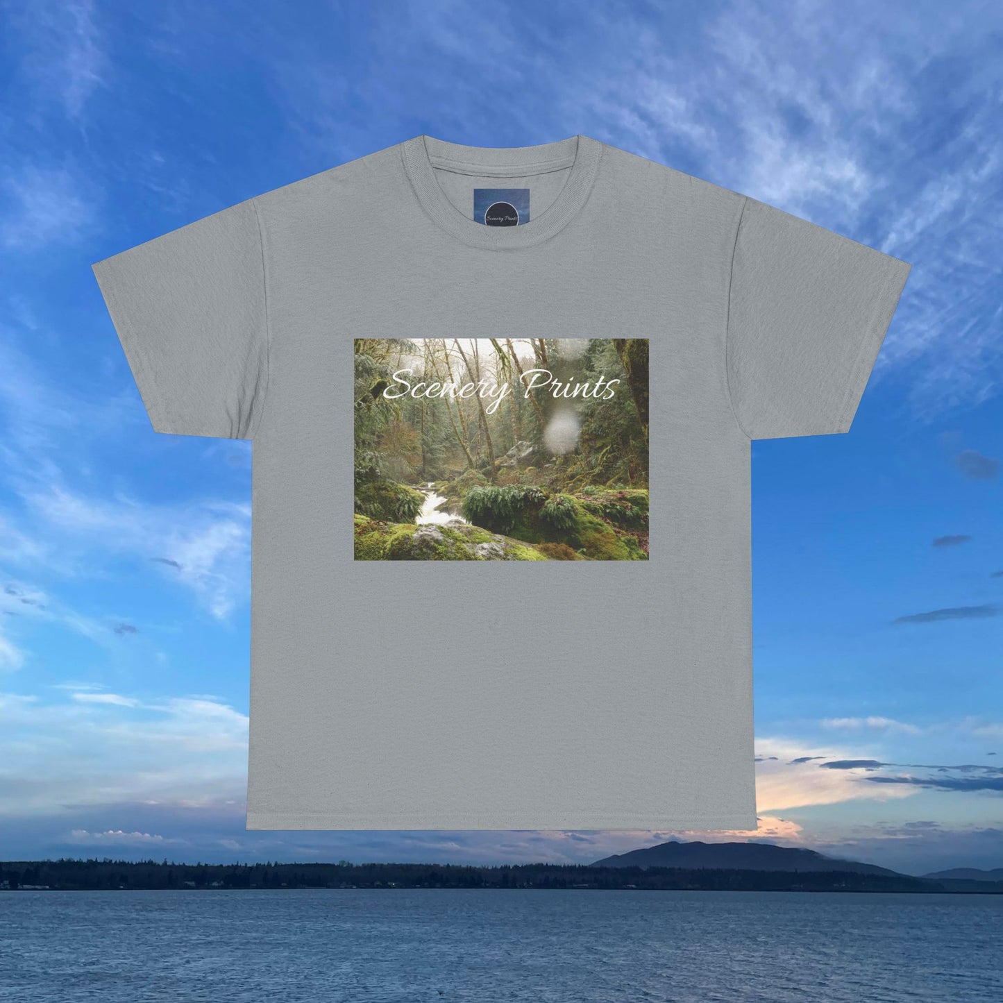 Scenery Prints Rainy Waterfall Tee
