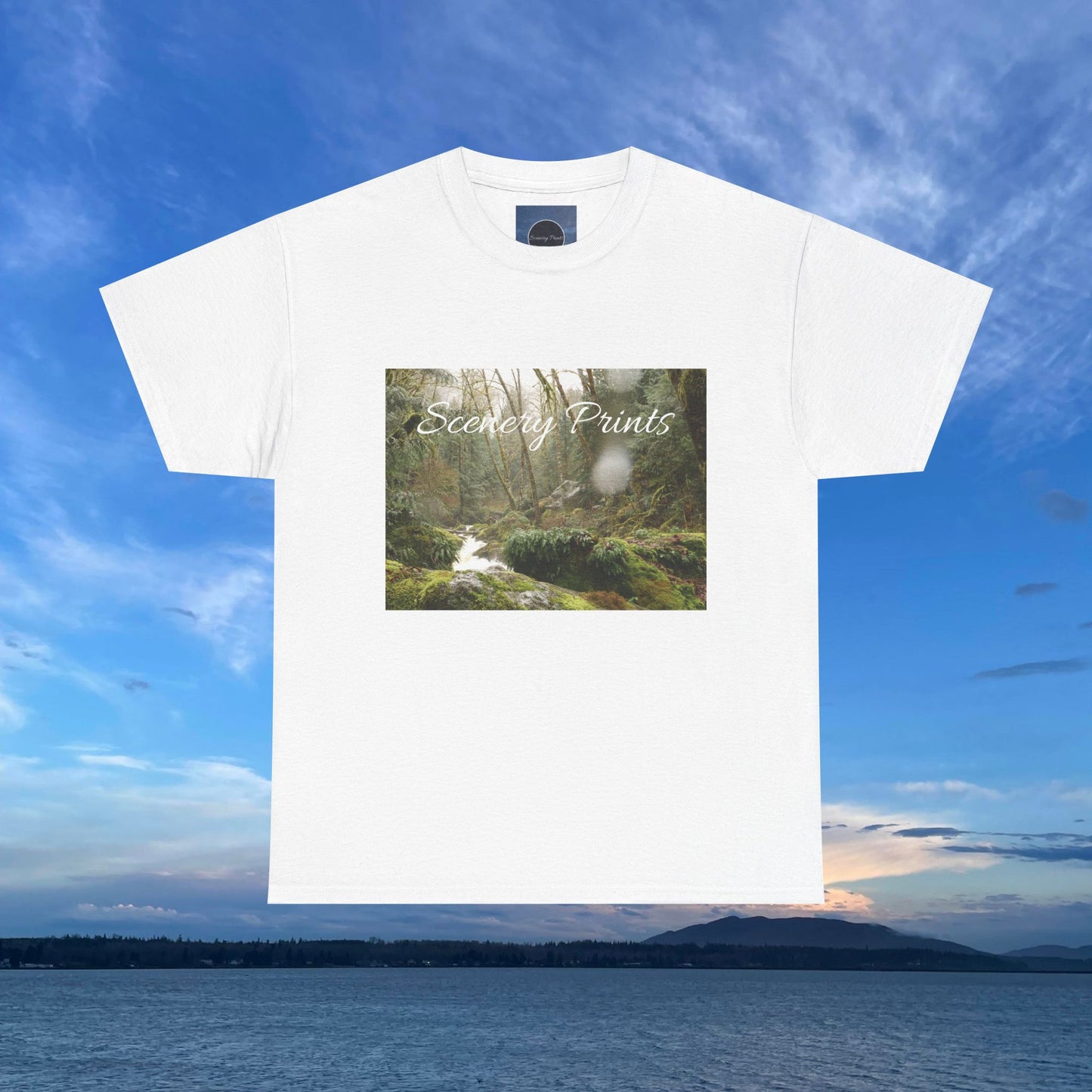 Scenery Prints Rainy Waterfall Tee
