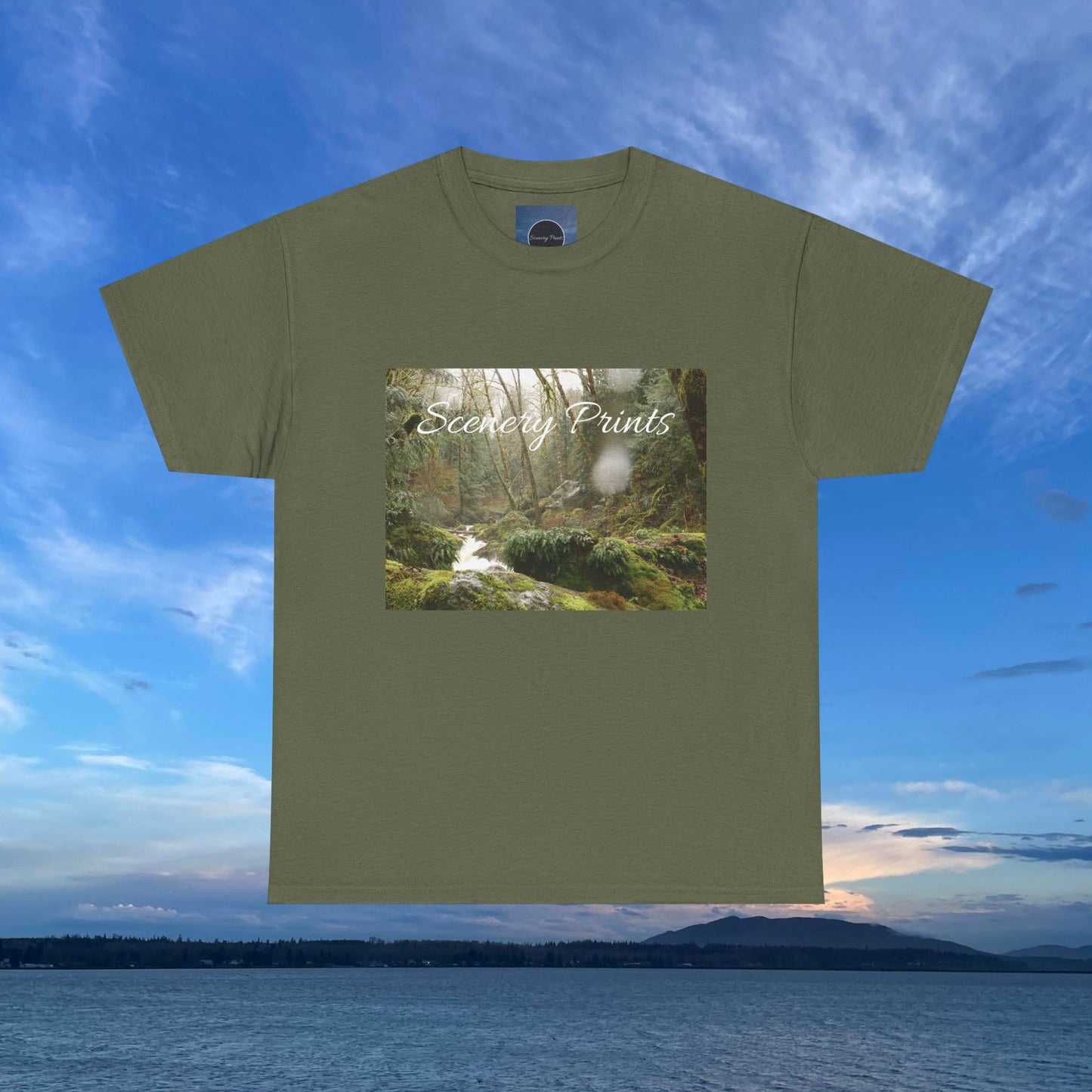 Scenery Prints Rainy Waterfall Tee
