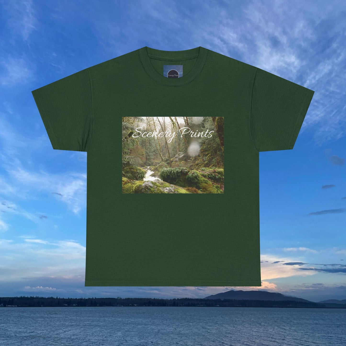 Scenery Prints Rainy Waterfall Tee